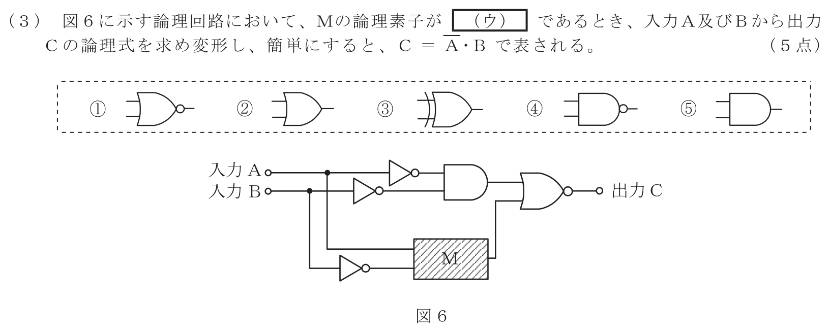 工事担任者 総合通信 電気通信技術の基礎 第3問(3)の問題文