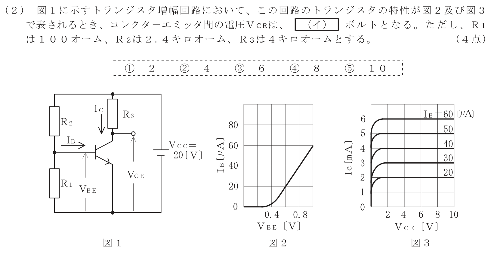 工事担任者 総合通信 電気通信技術の基礎 第2問(2)の問題文