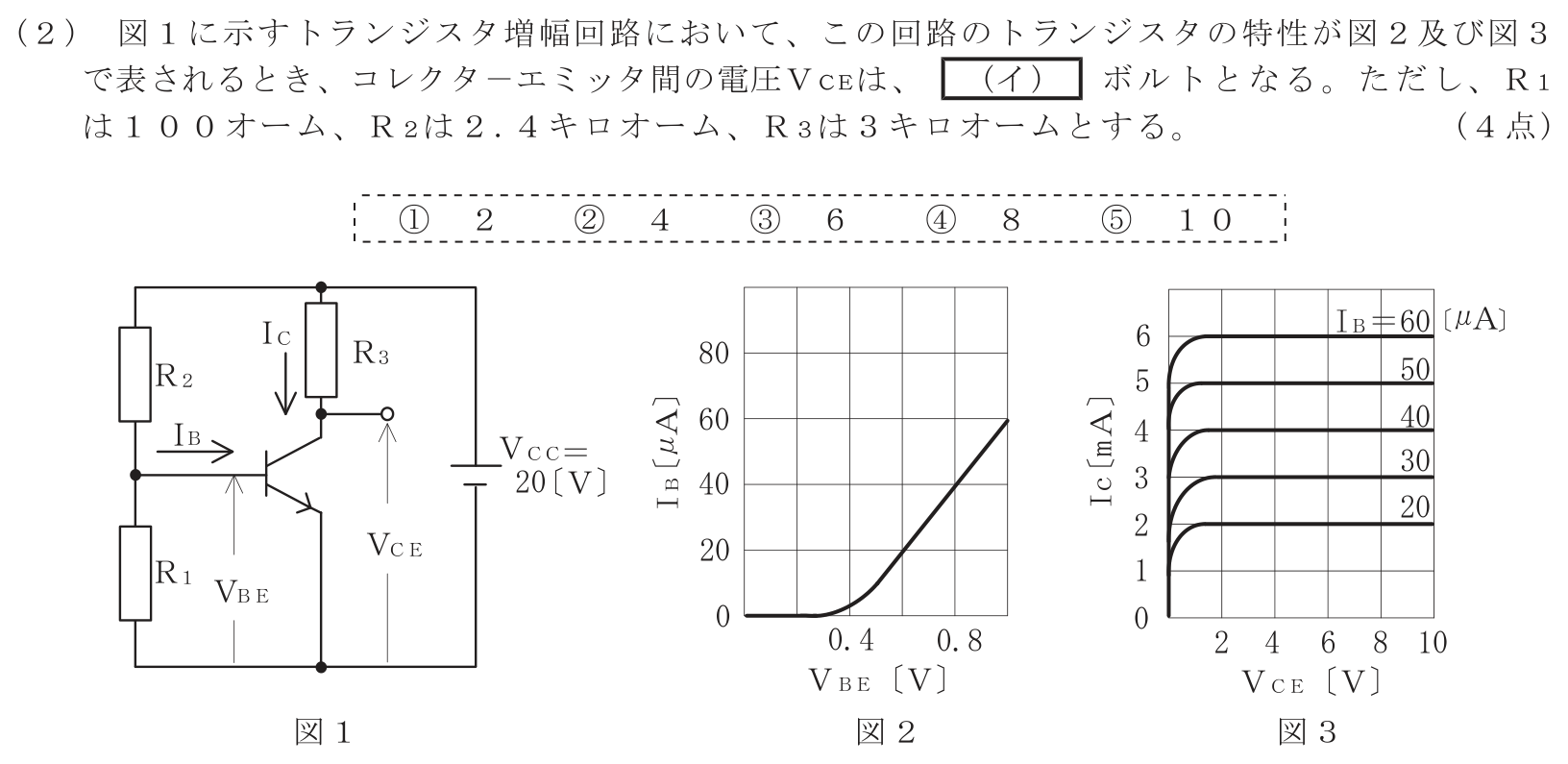 工事担任者 総合通信 電気通信技術の基礎 第2問(2)の問題文